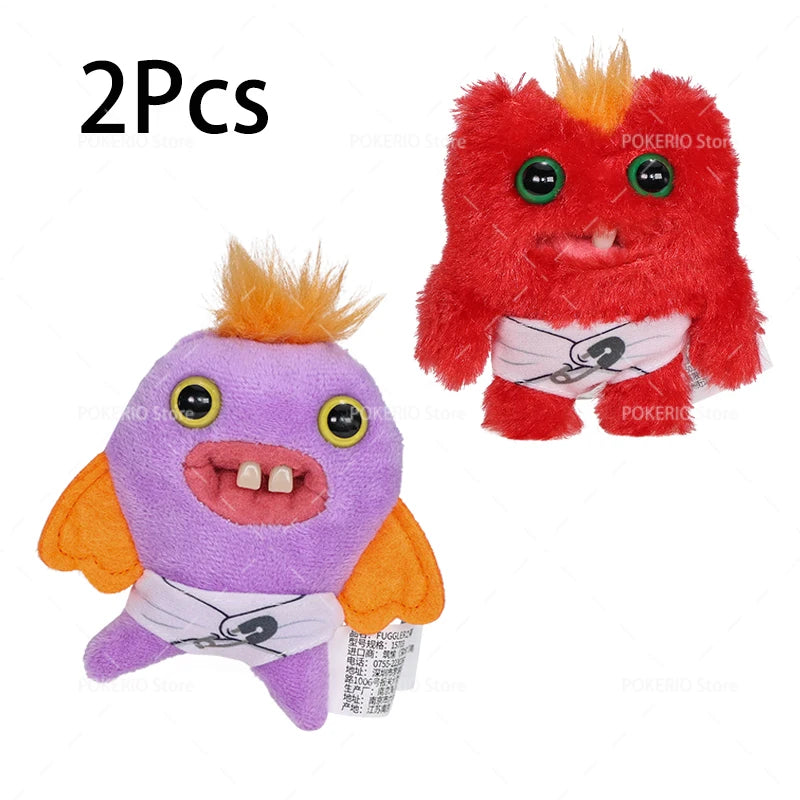 Fuggler Teeth Monster Plush Doll Little Monsters Baby Series Funk Teeth Treasure Ugly Monster Collectible Toys Holiday Gifts