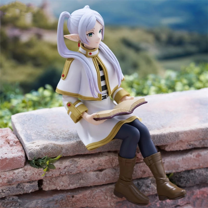 14cm Frieren: Beyond Journey's End Anime Figure Sitting Fern Action Figures Frieren Noodle Stopper PVC Model Statue Collection