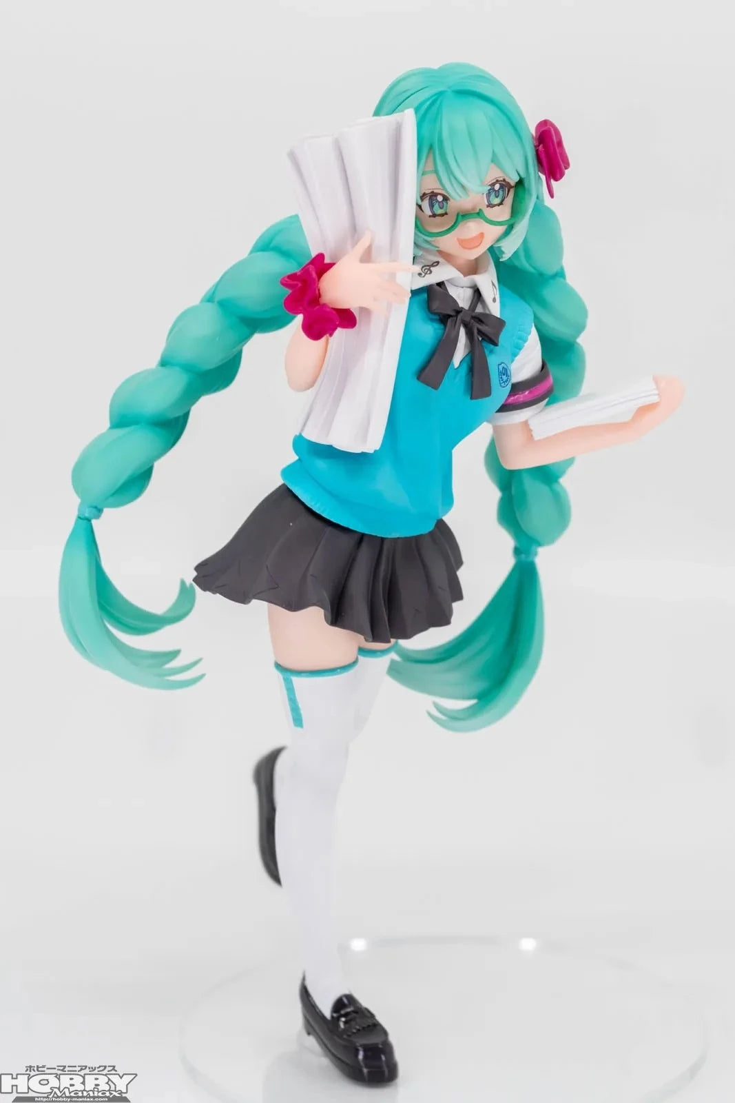 19CM Anime Hatsune Miku 16th Anniversary Commemorative School Uniform Luminasta Figure Action Figure Model Toys For Kids Gift