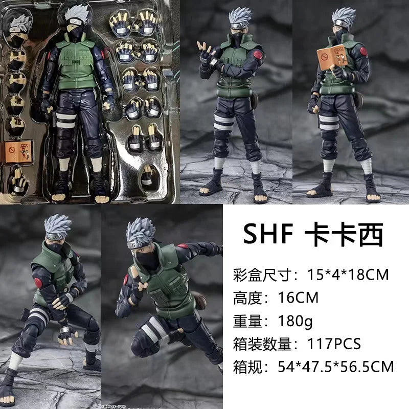 Action Anime NARUTO Gaara Kakashi Uzumaki Boruto Uchiha Madara Sasuke Model Toys for Kids Adult Home Room Car Decoration Gift