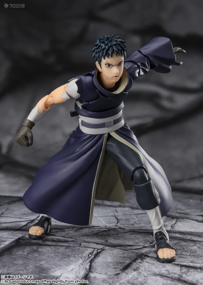 Bandai Anime Action Figure Naruto SHFiguarts SHF Uchiha Obito Hatake Kakashi Finished Model Collection Toy Gift for Kid