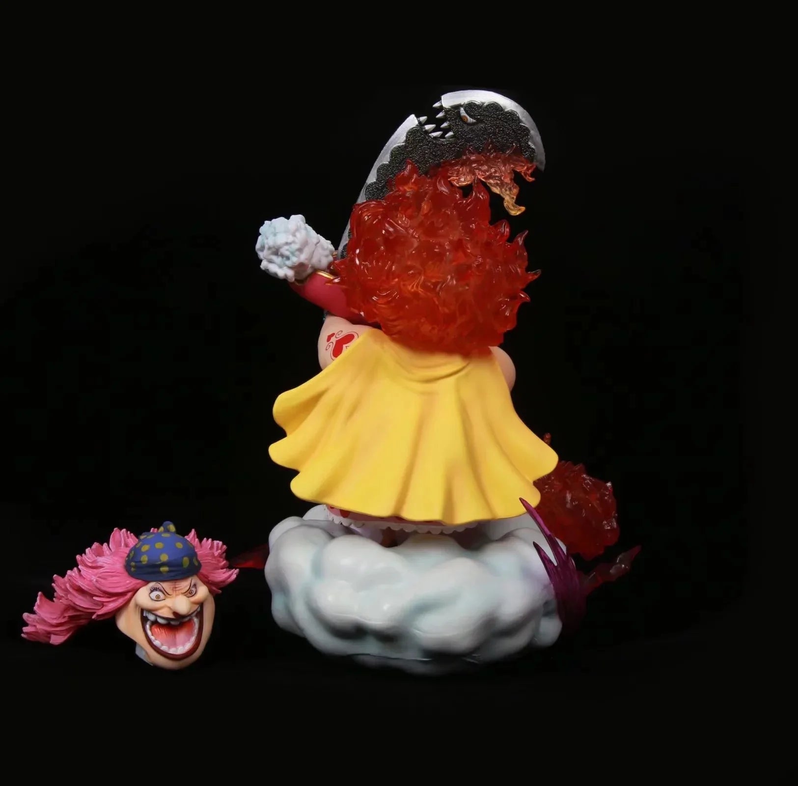Anime One Piece Four Emperors Pirates Big Mom Charlotte Linlin Battle Ver. GK PVC Action Figure Statue Collection Model Toy Doll