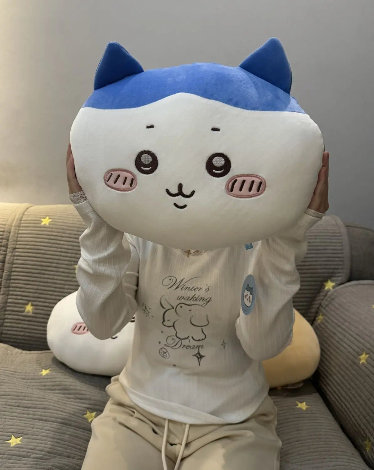 Chiikawa Car Seat Neck Pillow Waist Pillow Plush Cute Car Decoration Cartoon Cute Object Usagi Car Decoration Accessories Gift