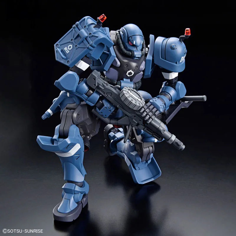 Bandai Original GUNDAM HG MSGG RED GUNDAM GQuuuuuuX POLICE ZAKU 1/144 Anime Action Figure Assembly Model Toys Gifts For Children