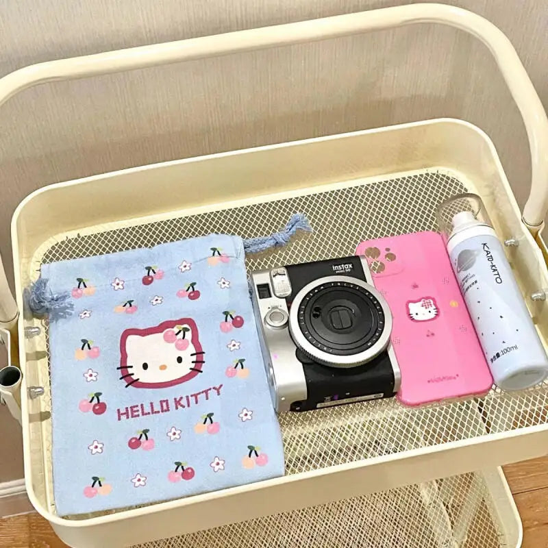 NEW Cute HelloKitty Storage Bundle Pocket Portable Change Toilet Bag Women's Small Bag Large Capacity Makeup Bag girl gifts