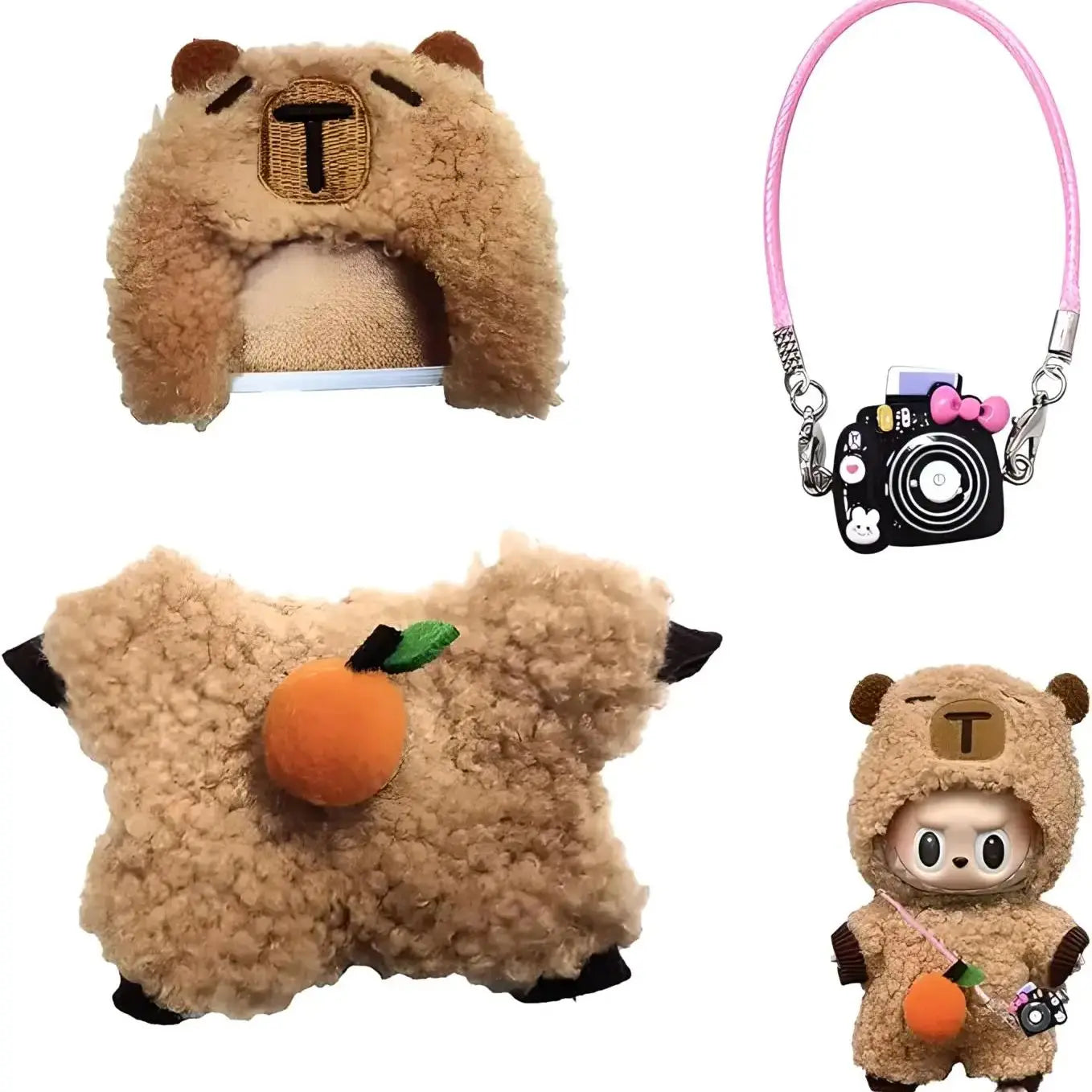 Gxlaihly 17cm Doll Clothes, Labubu Doll Clothes, Costumes for Labubu Dolls, Labubu Outfit, Suitable for 17cm Labubu Dolls (B15 (