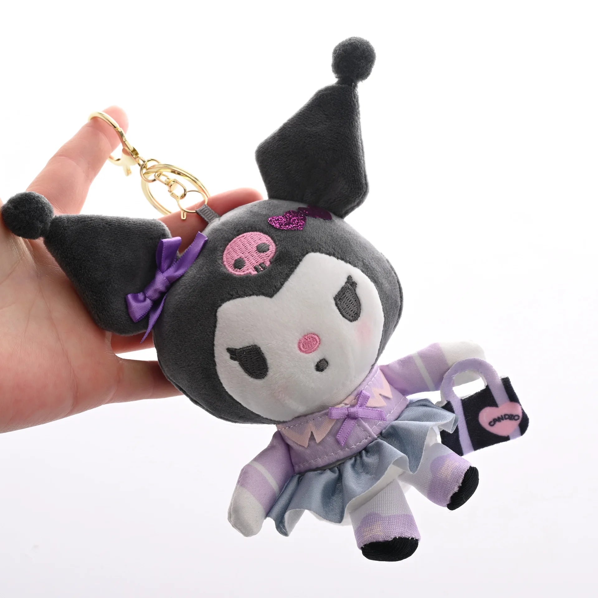 Sanrio Yugui Dog Kulomi Plush Toy Keychain Pendant Cartoon Cute Hello Kitty Plush Toy Bag Pendant Gift for Girlfriend Birthday
