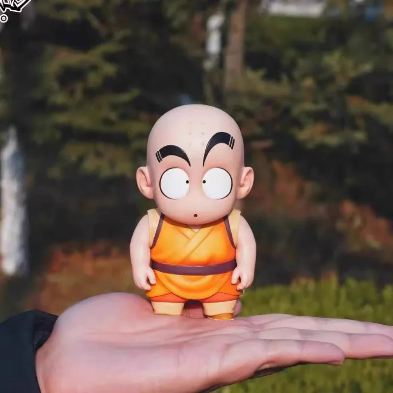 11-13cm Anime Dragon Ball Z Childhood Goku and Krillin PVC Classic Scene Action Figures Collectible Model Toys Gifts