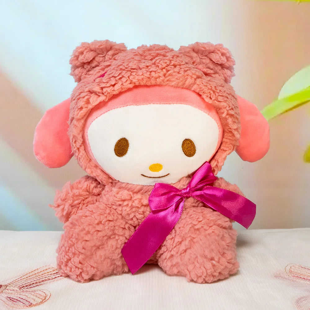 20cm Anime Sanrio Plush Toys Kawaii Hello Kitty Cinnamoroll Kuromi Pom Pom Purin cat Gift Dolls Stuffed Children Plushies Doll