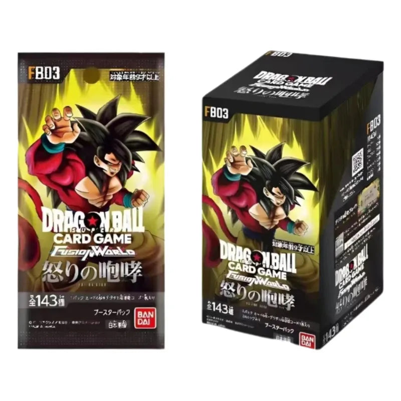 Bandai Dragon Ball Anime TCG Card FB01 FB02 FB03 Series Son Goku Super Saiyan Super Blue Card Toy Gift Game Collection Card