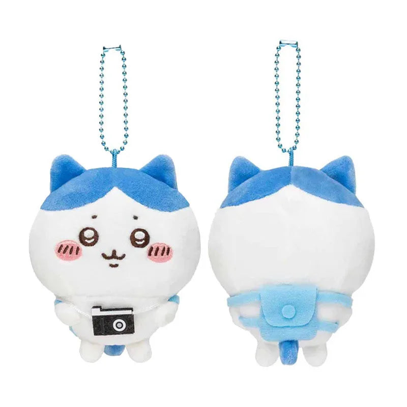 10Cm Miniso Cartoon Chiikawas Plush Doll Keychain Hachiwares Usagis Cute Pendant Outing Series Backpack Decoration Child Gifts