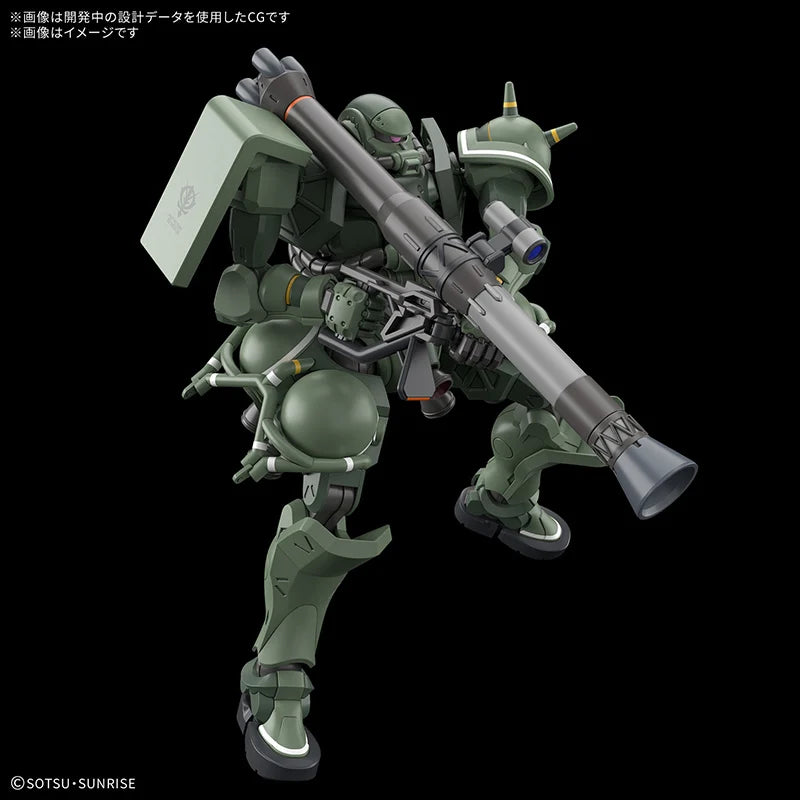 BANDAI HG 1/144 Gundam GQuuuuuuX MS-06 Zaku Anime Action Figures Assembly Model Collection Toy