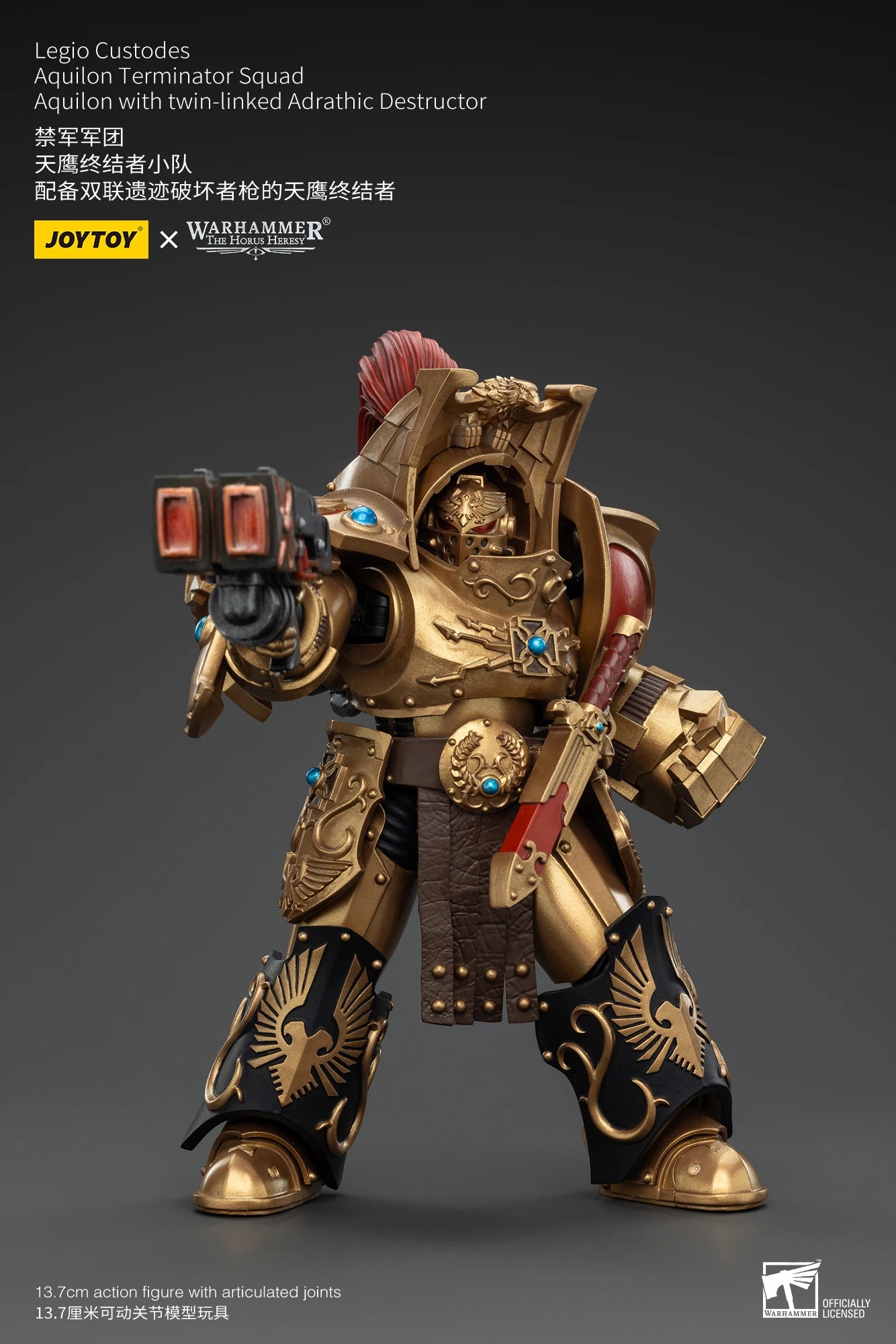 JOYTOY Warhammer 30k 1/18 Action Figures Legio Custodes Aquilon Terminator Squad Toy Collection Figure