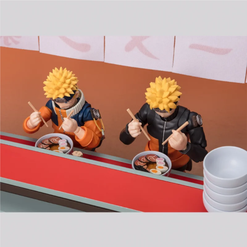 NARUTO SHF Uzumaki Naruto ICHIRAKU RAMEN SET Anime Action Figures Model Figure Toys Gift for Toys Hobbies Kid