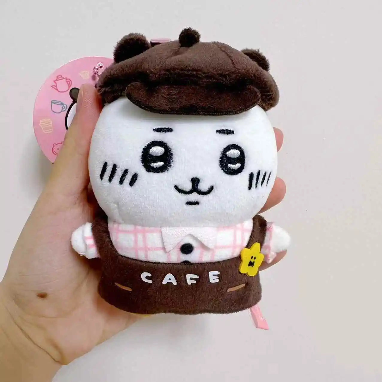 Hot Chiikawa Character Peripherals Coffee Series Plush Pendant Hachiware Usagi Kawaii Keychain Bag Decoration Cute Gifts