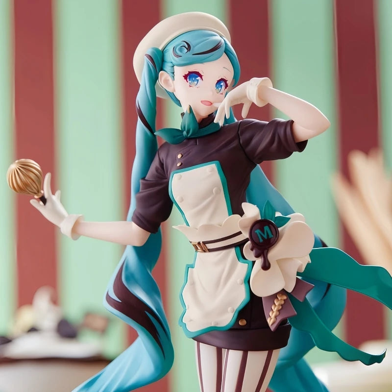 21cm Hatsune Miku Figure Hatsune Miku Chocolate Pastry Chef Figure Collection Luminasta Series Ko Model Toy Gift Customized