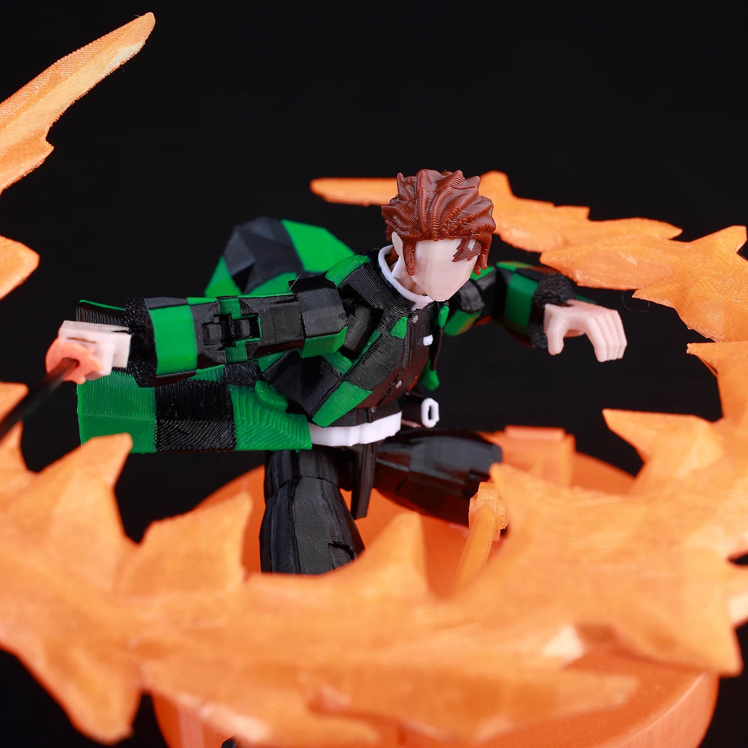 9L 3D Printed Demon Slayer Tanjiro Kamado Lucky Dummy 13 Movable Shapeshift Action Figures Mannequin Toys for Anime Fans