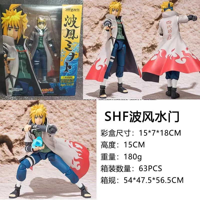 Action Anime NARUTO Gaara Kakashi Uzumaki Boruto Uchiha Madara Sasuke Model Toys for Kids Adult Home Room Car Decoration Gift