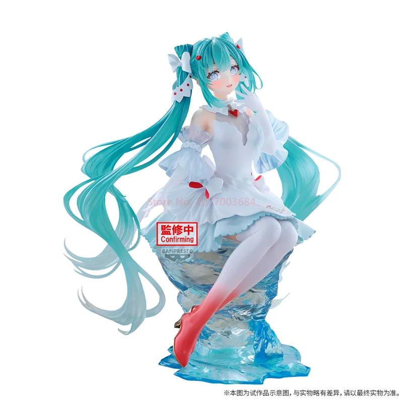 Hatsune Miku Anime Toy Ice Sea Angel Evolve Clearluxe Series Cute Pretty Girl Figurine Model Ornament Toy Gif
