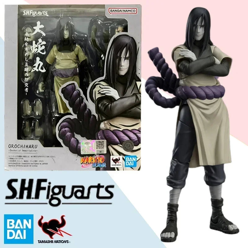Bandai Anime Action Figure Naruto SHFiguarts SHF Uchiha Obito Hatake Kakashi Finished Model Collection Toy Gift for Kid
