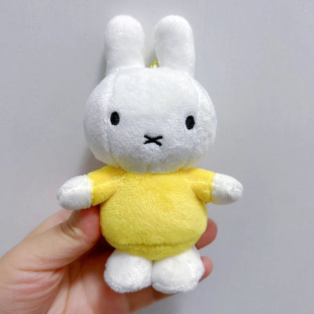 Kawaii Miffy Cute Pendant Cartoon Rabbit Can Stand Up Plush Fashion Versatile Backpack Decoration Key Chain Girl Gift