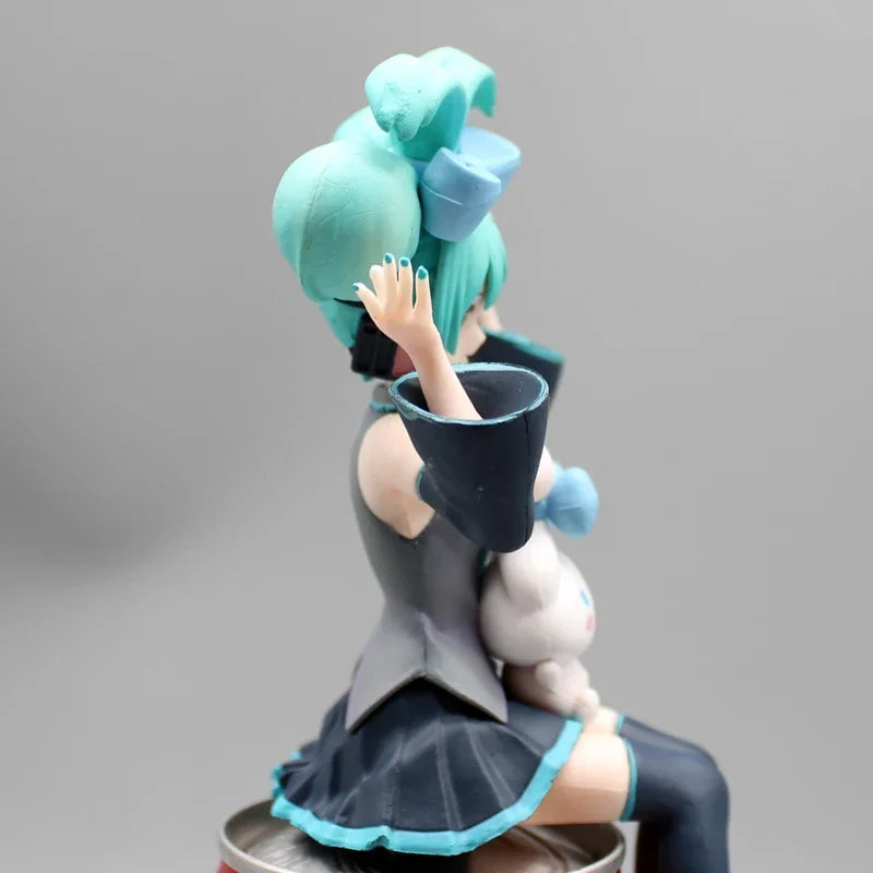 Anime Hatsune Miku Figures Rem Hatsune Miku Action Figures Pressing Bubble Noodles 15cm PVC Collection Model Toys Birthday Gifts
