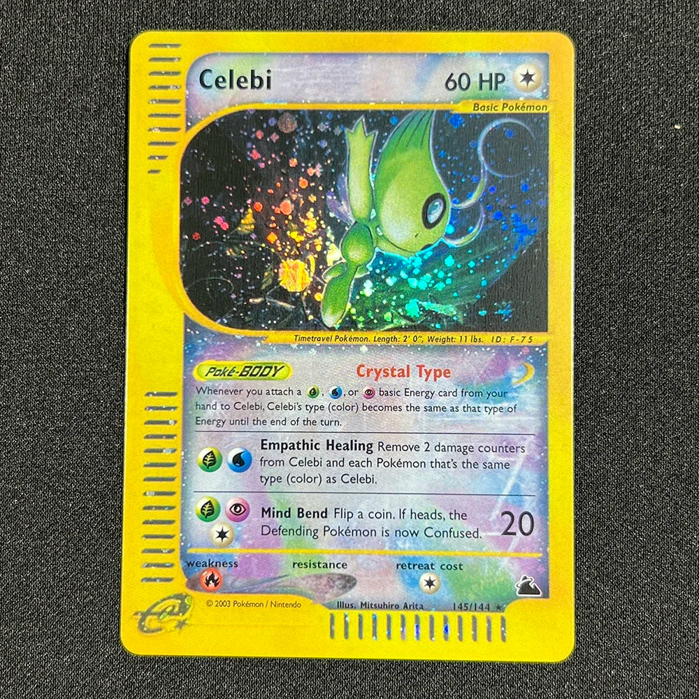 PKM Single Cards 1st Edition E-Card Celebi Charizard Skyridge (SK) Foil Cards Zapdos Aquapolis Classic Game Collection PROXY