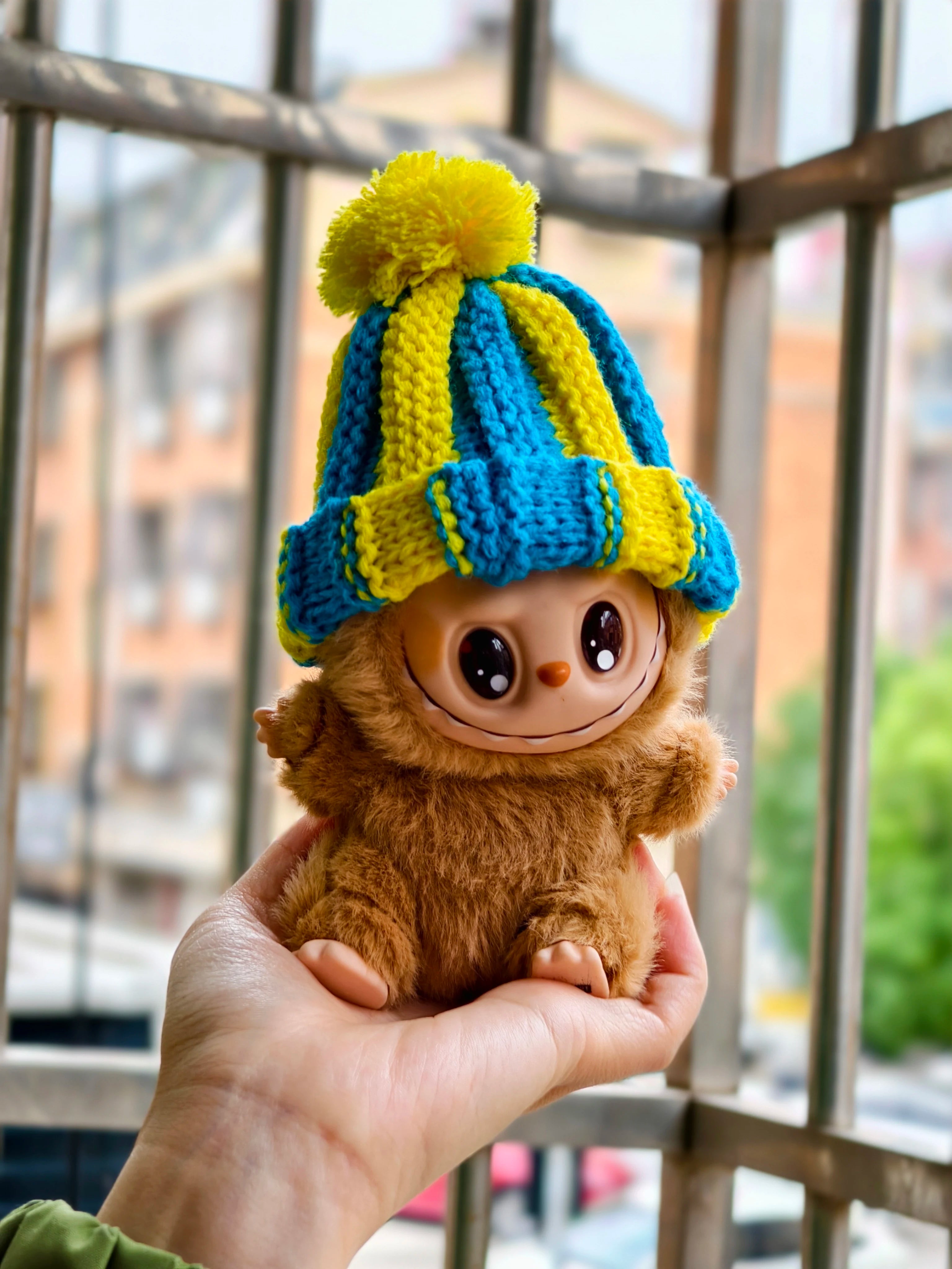 17cm Labubu I II Idol Dolls Scarf Hat Suits Clothing Plush Doll'S Clothes Outfit Accessories For Korea Kpop Exo Sitting Party