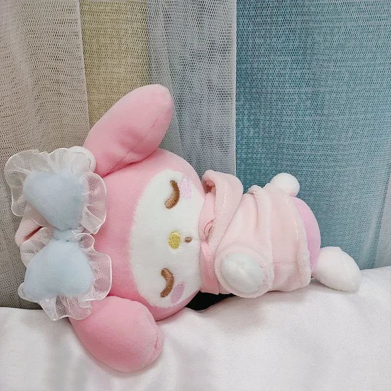 20cm Sanrio Cinnamonroll Plush Toys Cartoon Kuromi My Melody Plush Sleeping Pillow Soft Stuffed Doll Girls Xmas Gift