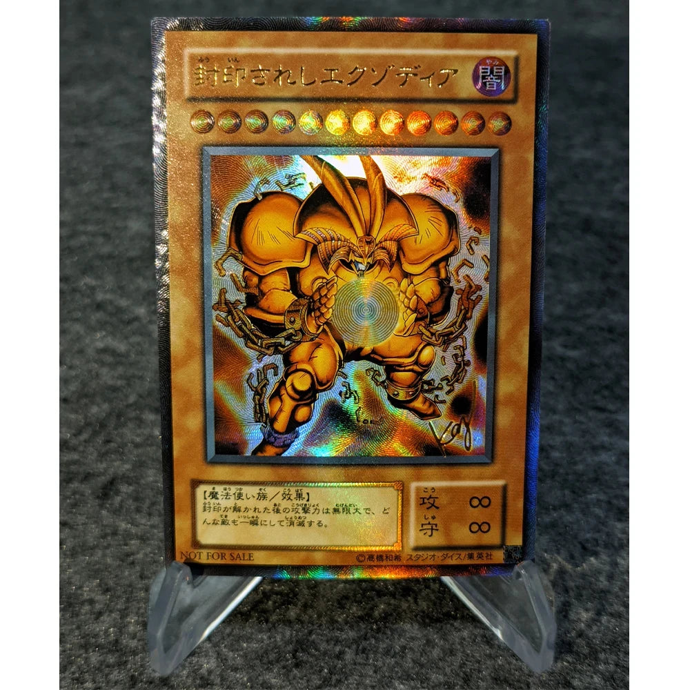 Diy Yu Gi Oh! Exodia Game Card Collection Signature Card Refractive Color Flash Bronzing Uv Child Gifts 59*86Mm Anime