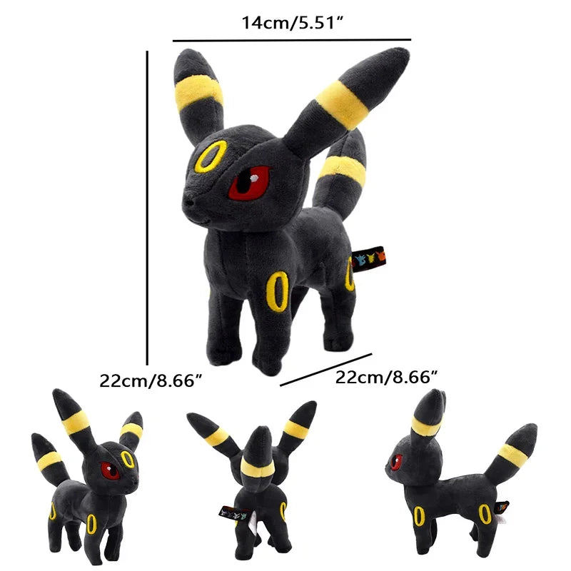 Big Size Sylveon Pokemon Plush Toys Eevee Umbreon Leafeon Cartoon Dolls Espeon KJolteon Vaporeon Anime Stuffed Dolls