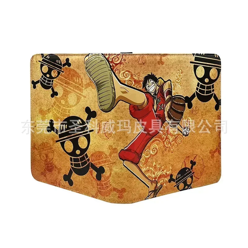 540Pcs 9 Pocket Anime One Piece Luffy Zoro Cards Book zipper PU leather Cards Binder Display Game Collection Card Kids Toy Gift