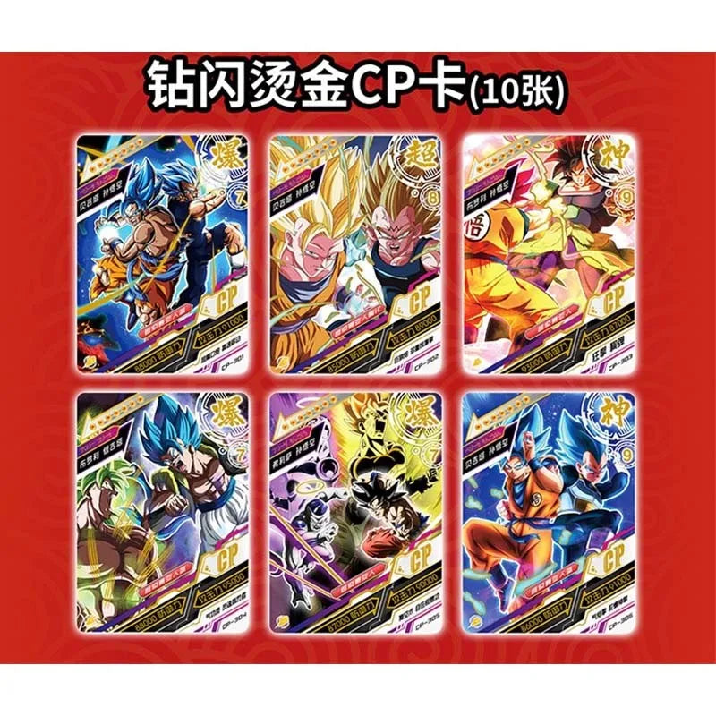 Dragon Ball Z Edition Anime Figures Hero Card Son Goku Super Saiyan Vegeta Iv Bronzing Barrage Flash Cards Game Collection Cards