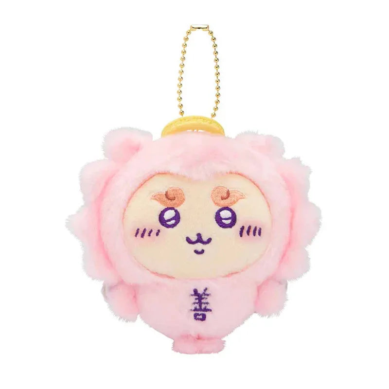 Cartoon Cute Chiikawa Good and Evil Series Pendant Hachiware Usagi Plush Doll Self-deprecating Bear Bag Pendant Plush Toy Gift