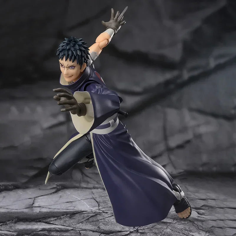 Bandai Anime Action Figure Naruto SHFiguarts SHF Uchiha Obito Hatake Kakashi Finished Model Collection Toy Gift for Kid