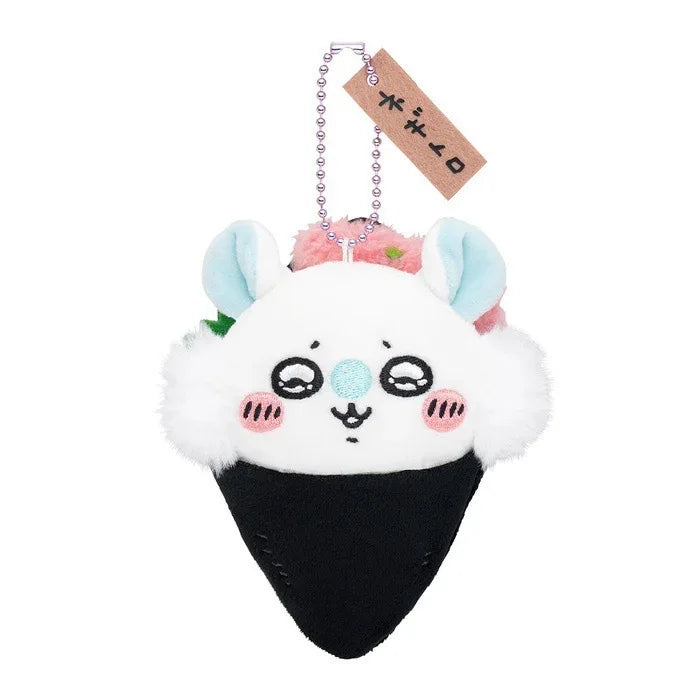 Chiikawa Sushi Series Hachiware Black Tea Cup Usagi Caviar Flying Squirrel Sea Otter Lion Sa Pendant Plush Doll Bag Hanging Gift