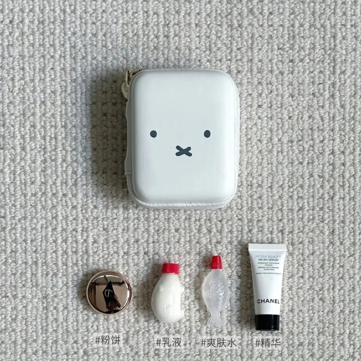 Kawaii Miffy Small Storage Bag Multi-functional Portable Toiletry Storage Tampon Bag Christmas Gift