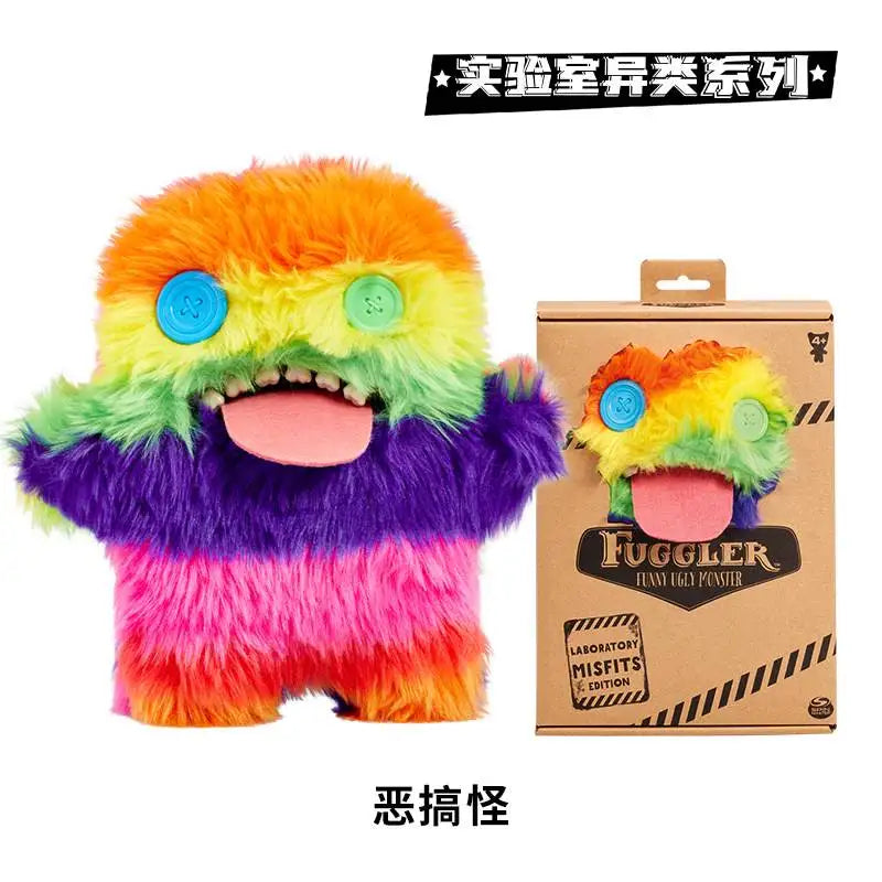 100%Original Fuggler Teeth Monster Laboratory Heterogeneity Series Plush Doll Monster Funny Toy Plushie Doll Birthday Gift
