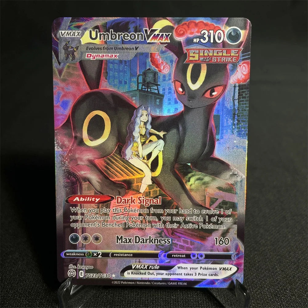 Pokemon Cards Holographic Sword & Shield Series Garchomp Genesect Duraludon Lilligant Evolution Collection Card Proxy Card