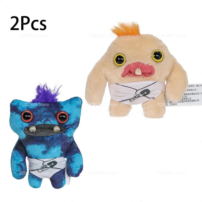 Fuggler Teeth Monster Plush Doll Little Monsters Baby Series Funk Teeth Treasure Ugly Monster Collectible Toys Holiday Gifts