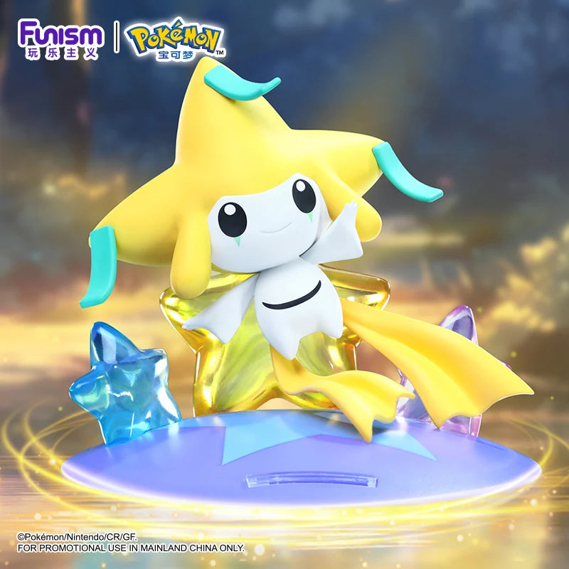 Pokemon Anime Jirachi Celebi Action Figures Collect Model Ornaments Children's Toys Birthday Gifts