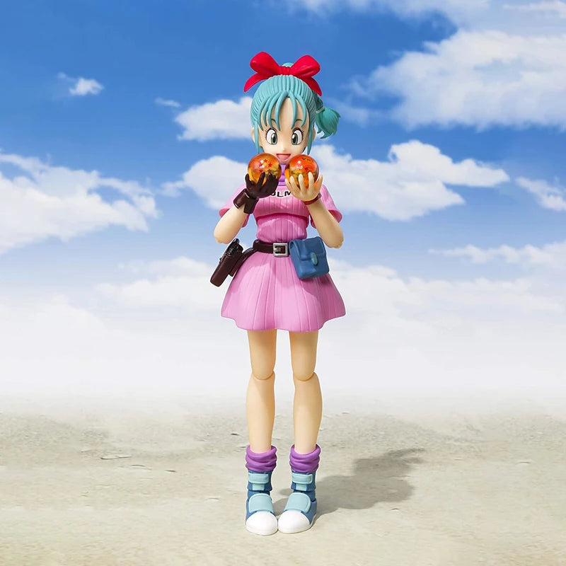 18cm SHF Dragon Ball Figures Bulma's Motorcycle Hoipoi Capsule No. 9 Action Figure PVC Collection Bulma Goku Figurine Model Toys