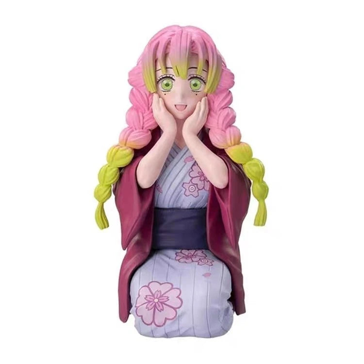 Sega Original Demon Slayer Kanroji Mitsuri Premium Chokonose Figure Katanakaji No Sato Hen Kawaii Anime Model Toy Gift