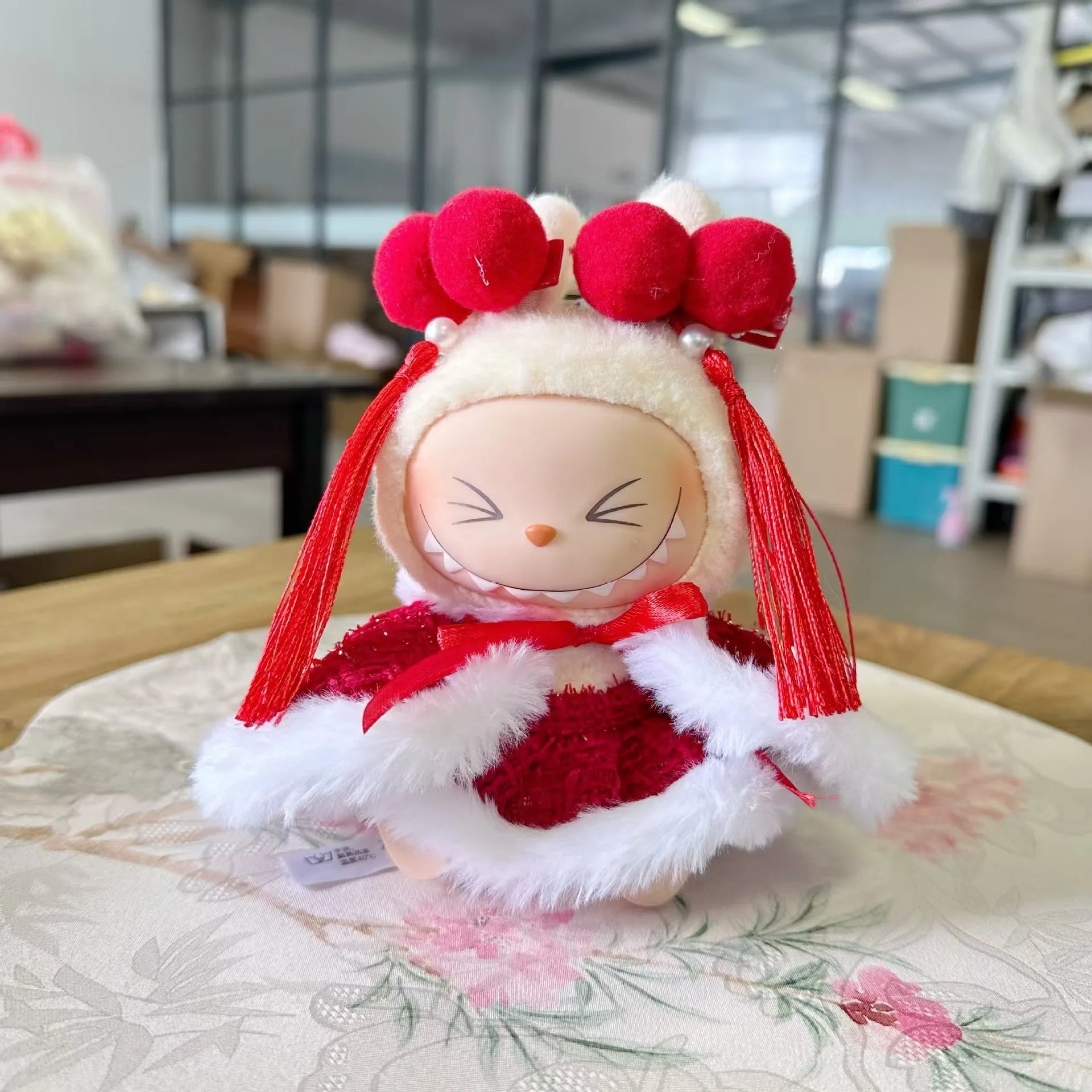17cm Labubu I II Idol Dolls Scarf Hat Suits Clothing Plush Doll'S Clothes Outfit Accessories For Korea Kpop Exo Sitting Party