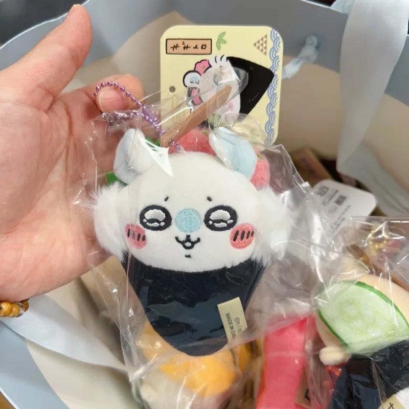 New Chiikawa Limited Sushi Series Kawaii Cute Usagi Plush Doll Pendant Anime Kawaii Hachiware Keychain Girl Bag Decoration Gift