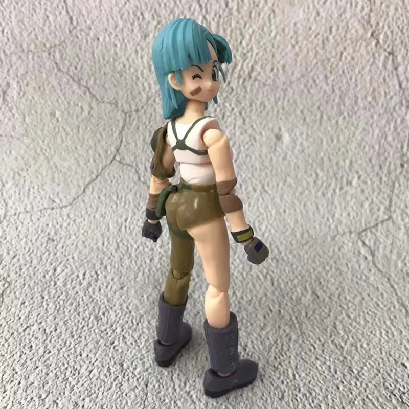 18cm SHF Dragon Ball Figures Bulma's Motorcycle Hoipoi Capsule No. 9 Action Figure PVC Collection Bulma Goku Figurine Model Toys