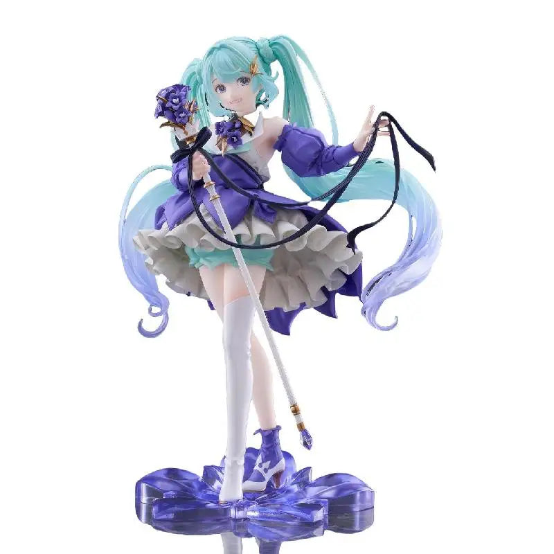 Taito Vocaloid Hatsune Miku 2024 Birthday Flower Ver. Figure Amp 21cm Figurine Collectible Anime Model Toy Kid Gifts