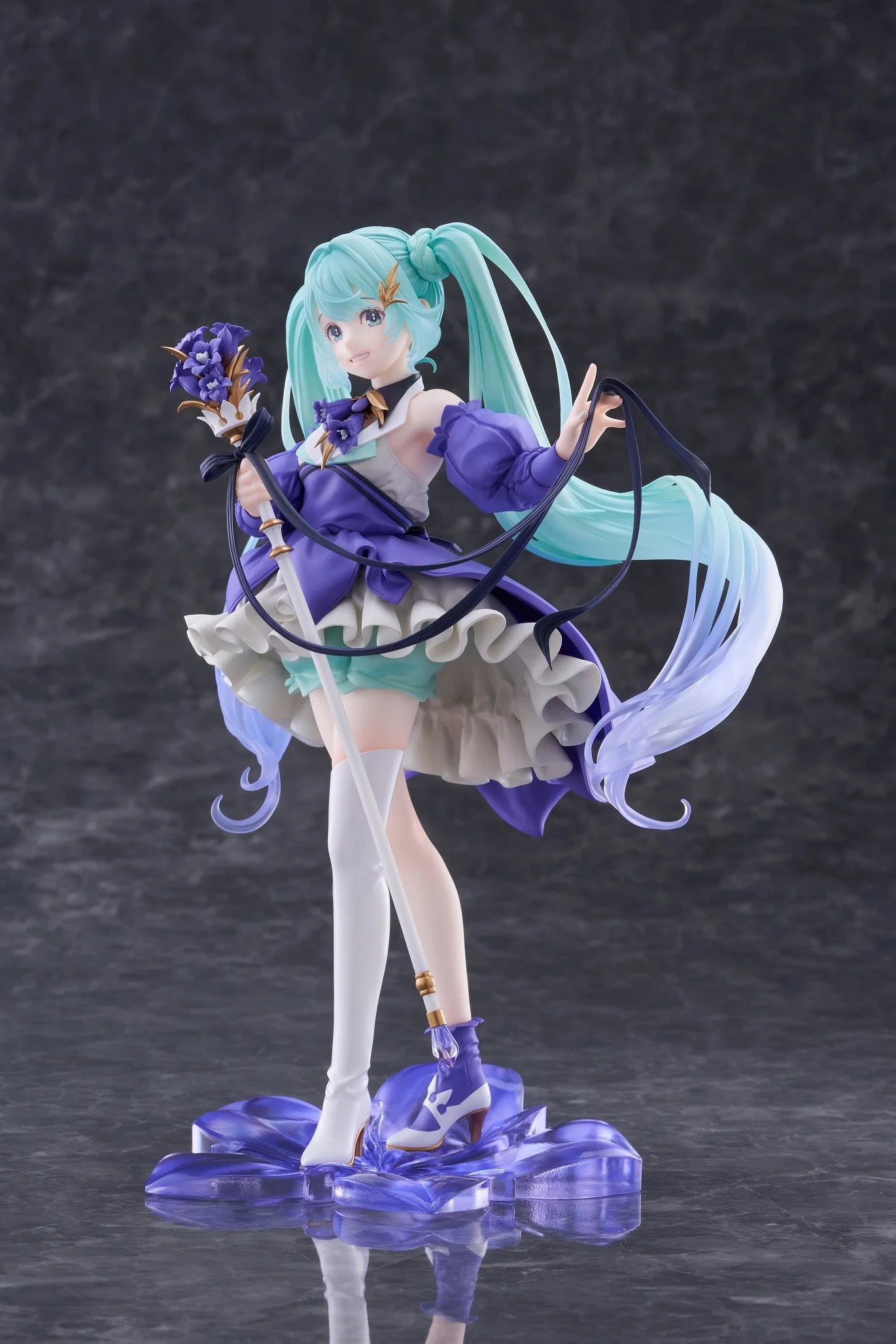 Taito Vocaloid Hatsune Miku 2024 Birthday Flower Ver. Figure Amp 21cm Figurine Collectible Anime Model Toy Kid Gifts