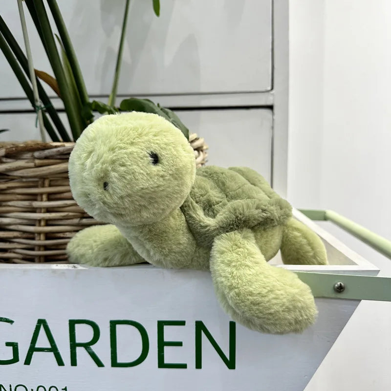 jelly cat 28cm Turtle Plush Doll Creative Companion Plush Toy Doll Simulation Turtle Pet Toy Children'S Holiday Gift