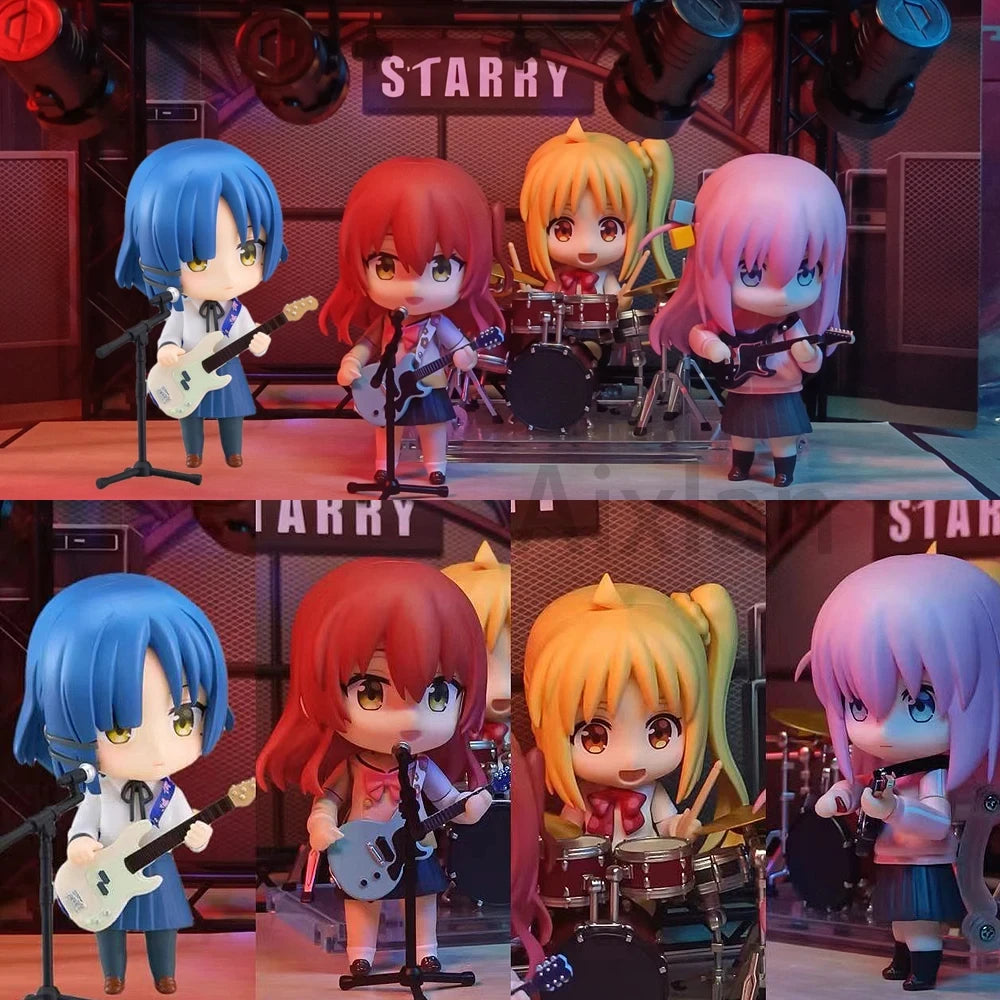 10 PVC movable dolls, rock models, animation collection model toys, children's gifts, birthday gifts, home, car accessories
